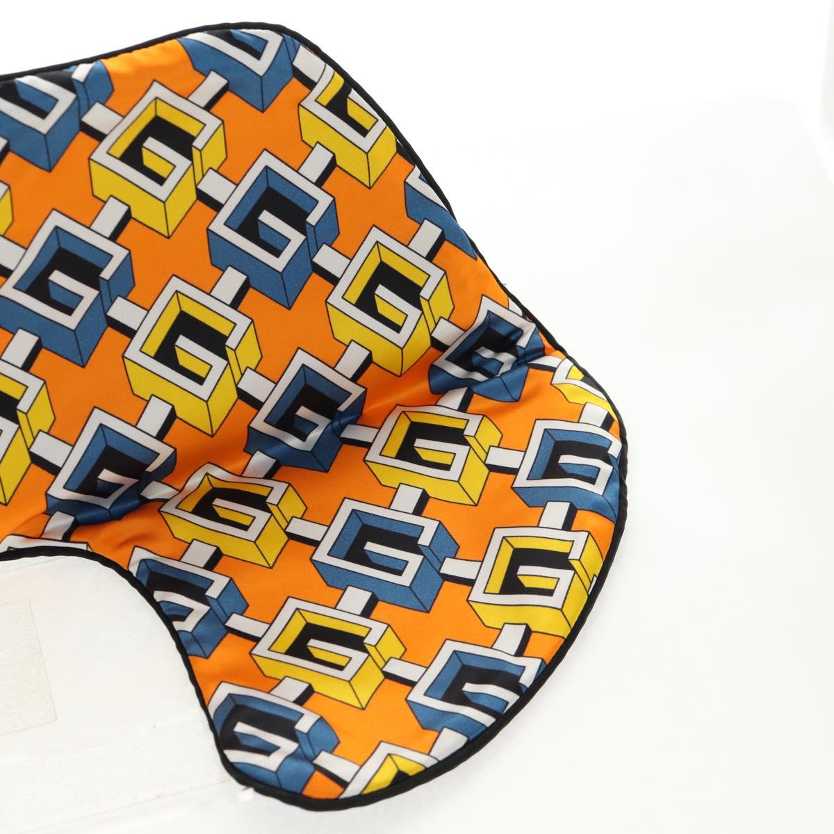 GUCCI Travel Set Travel Case Silk Orange Blue Auth 141722M