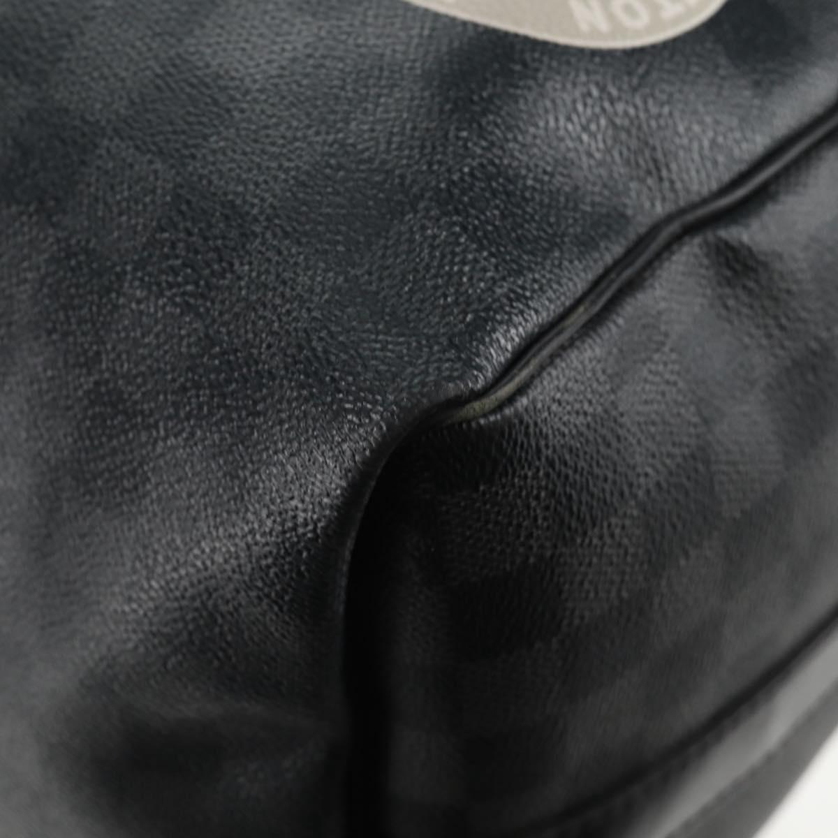 LOUIS VUITTON Damier Graphite Keepall Bandouliere 45 Bag N41057 LV Auth 141724V