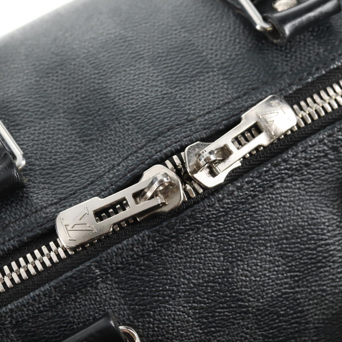 LOUIS VUITTON Damier Graphite Keepall Bandouliere 45 Bag N41057 LV Auth 141724V