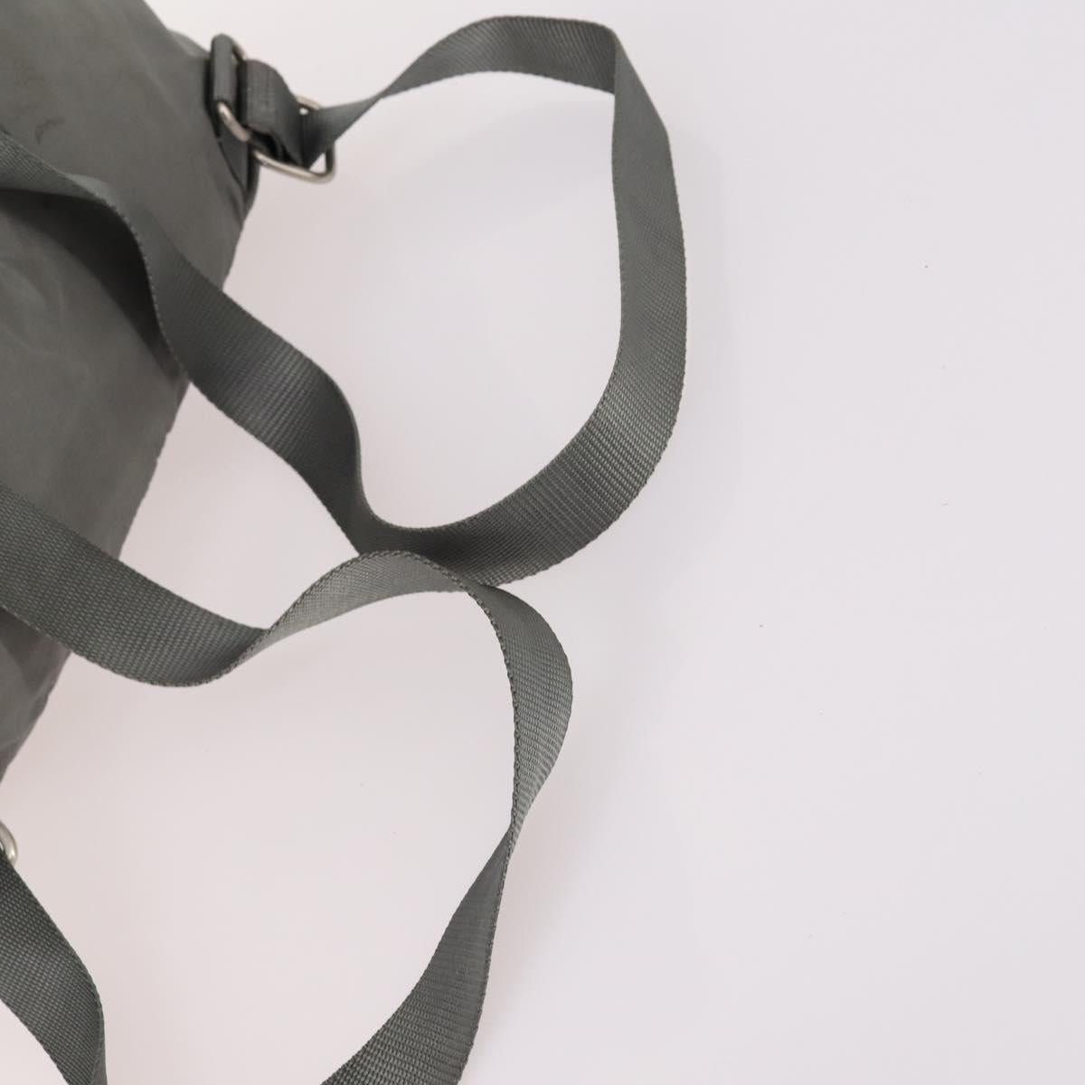 PRADA Backpack Nylon Green Silver Auth 141751