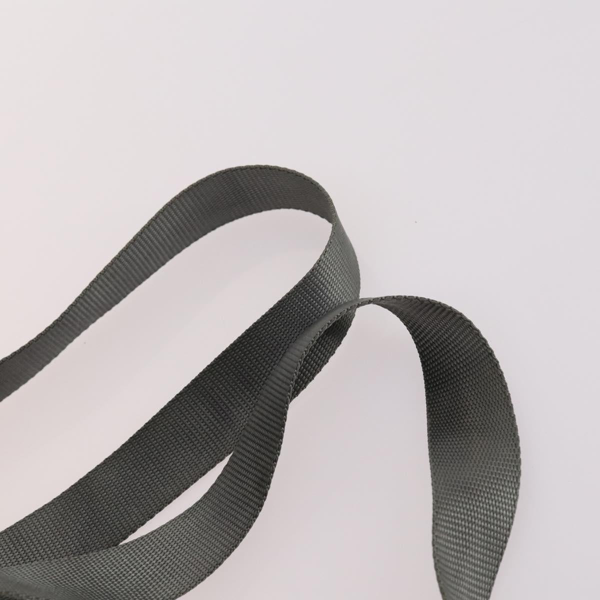 PRADA Backpack Nylon Green Silver Auth 141751