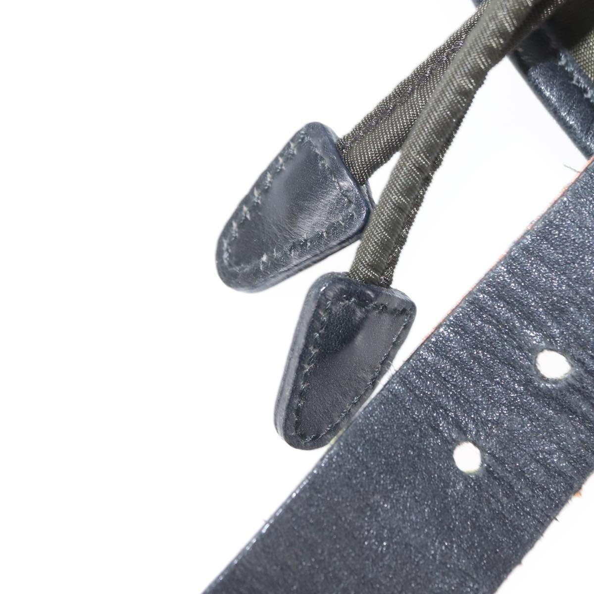 PRADA Backpack Nylon Khaki Silver Auth 141801