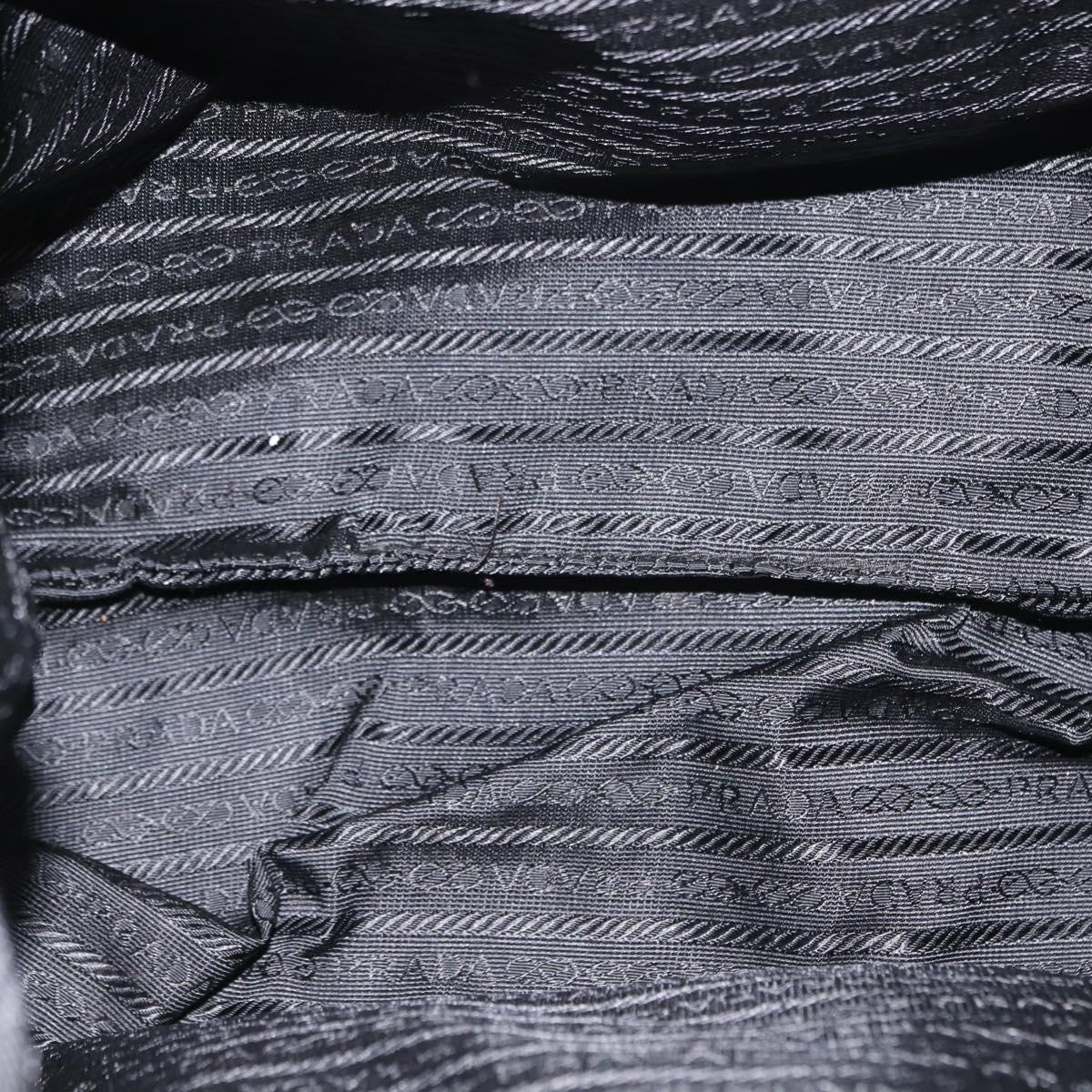 PRADA Backpack Nylon Khaki Silver Auth 141801