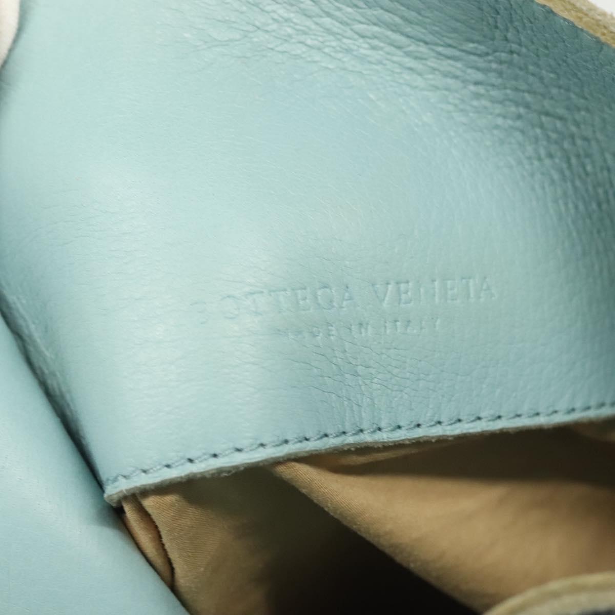 BOTTEGA VENETA Shoulder Bag Leather Light Blue 115778 Auth 141815