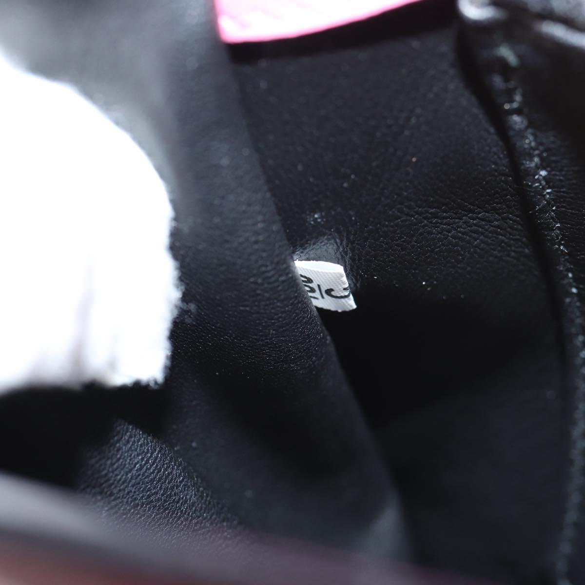 PRADA Bell Hand Bag Leather 2way Pink Gold Auth 141818M