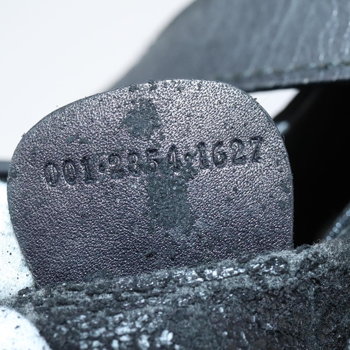 GUCCI GG Canvas Shoulder Bag Black Gold 001 2854 1627 Auth 141820