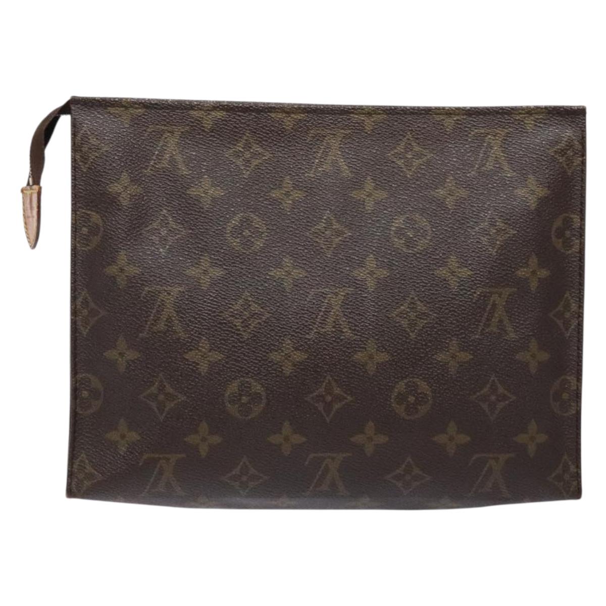 LOUIS VUITTON Monogram Poche Toilette 26 Pouch M47542 LV Auth 141832