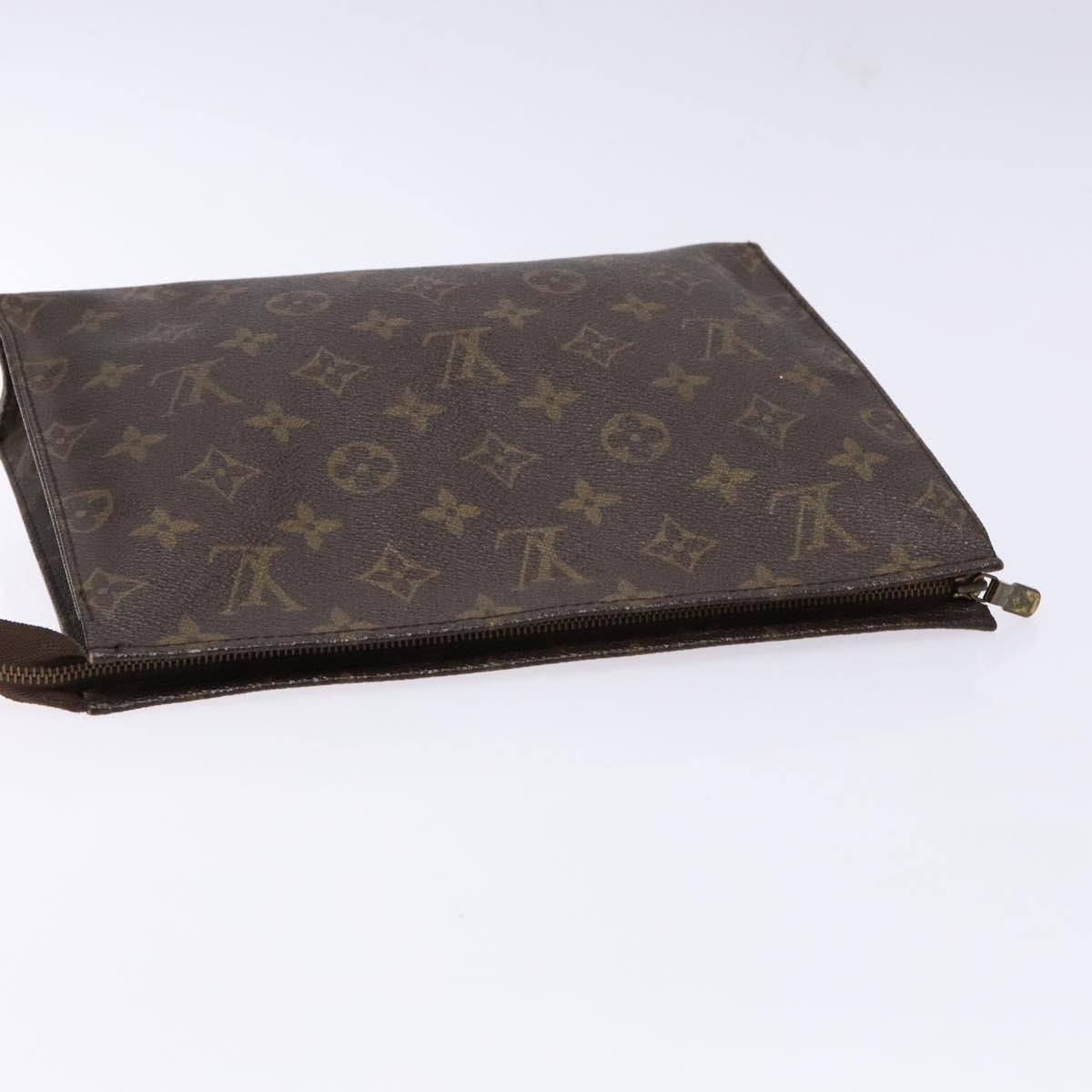 LOUIS VUITTON Monogram Poche Toilette 26 Pouch M47542 LV Auth 141832