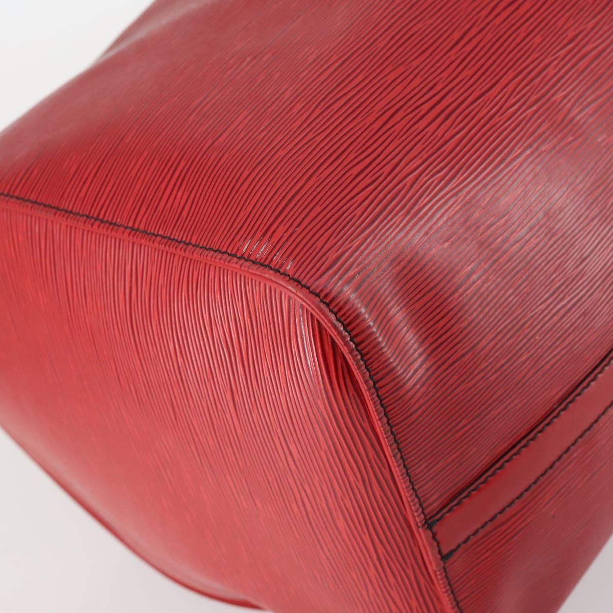 LOUIS VUITTON Epi Keepall 50 Boston Bag Red M42967 LV Auth 141838
