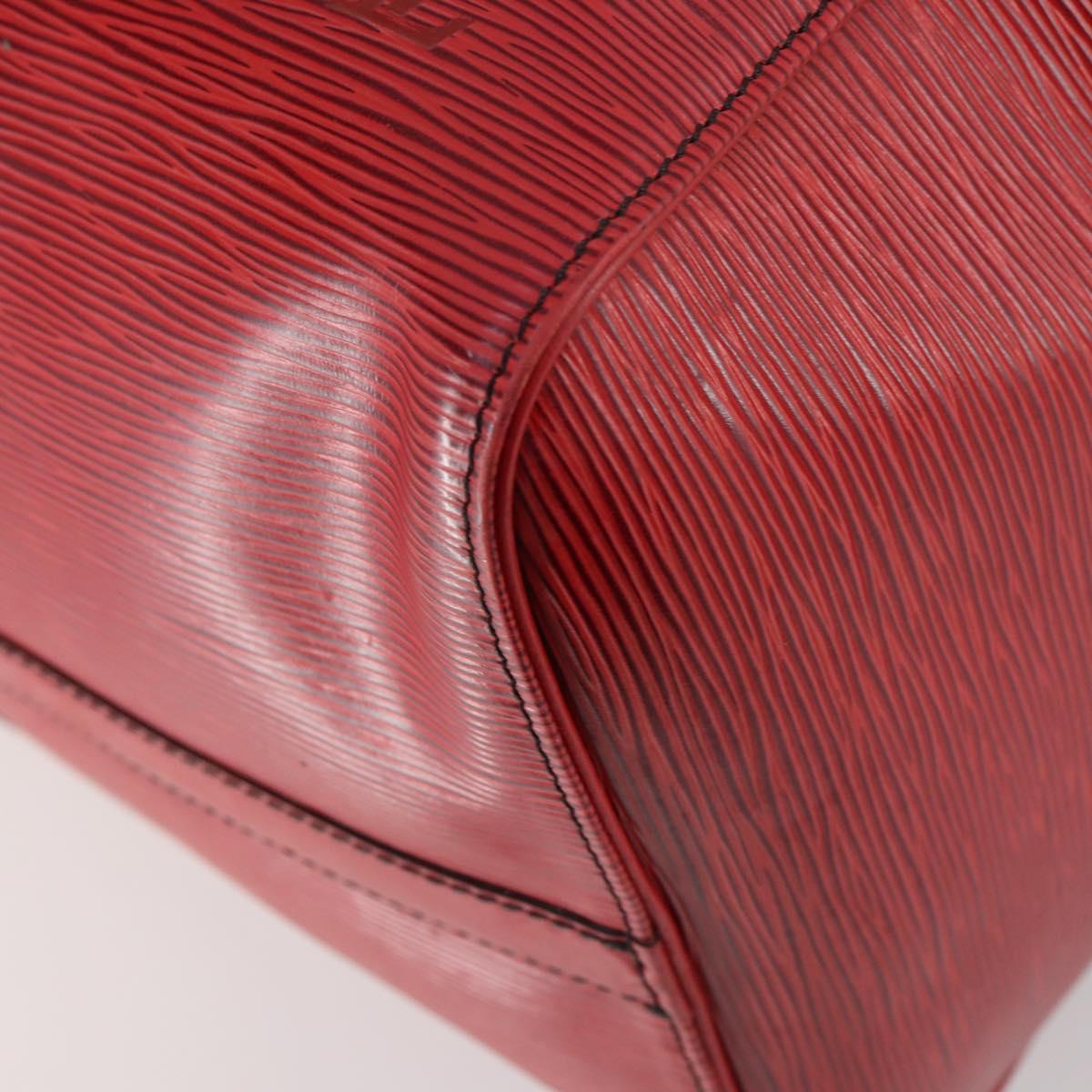 LOUIS VUITTON Epi Keepall 50 Boston Bag Red M42967 LV Auth 141838