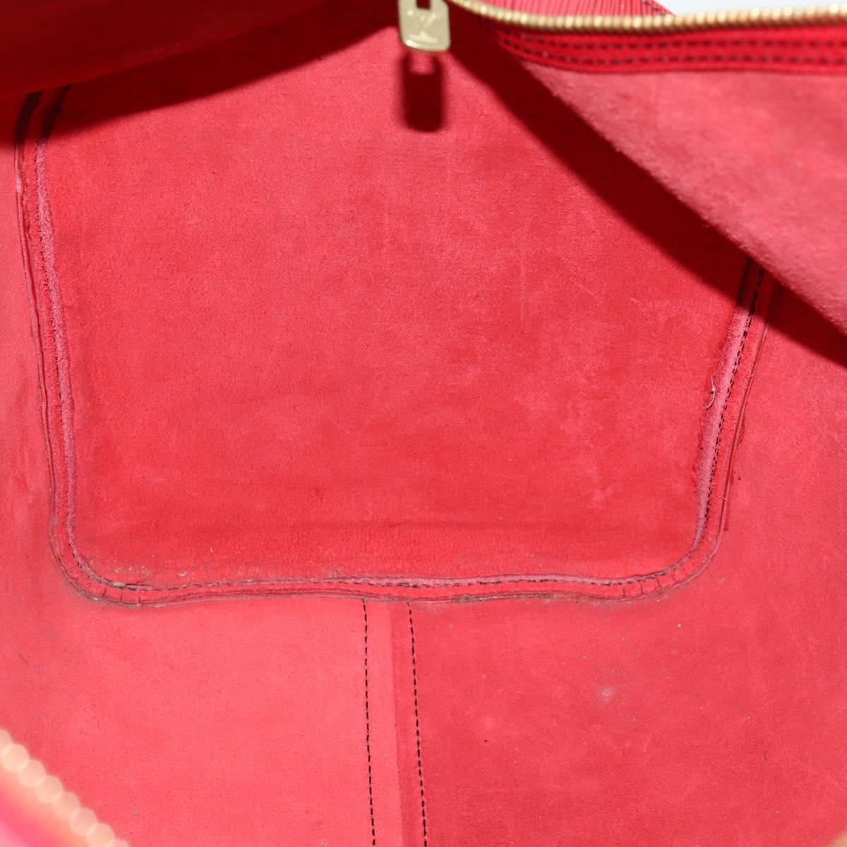 LOUIS VUITTON Epi Keepall 50 Boston Bag Red M42967 LV Auth 141838
