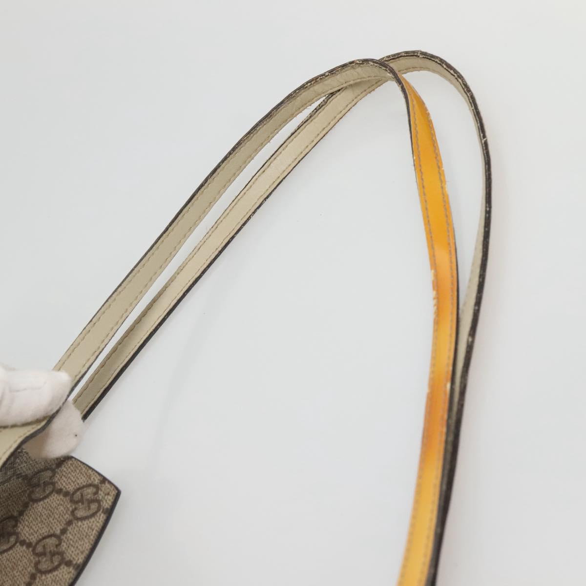 GUCCI GG Canvas Tote Bag Beige Gold 212373 Auth 141849