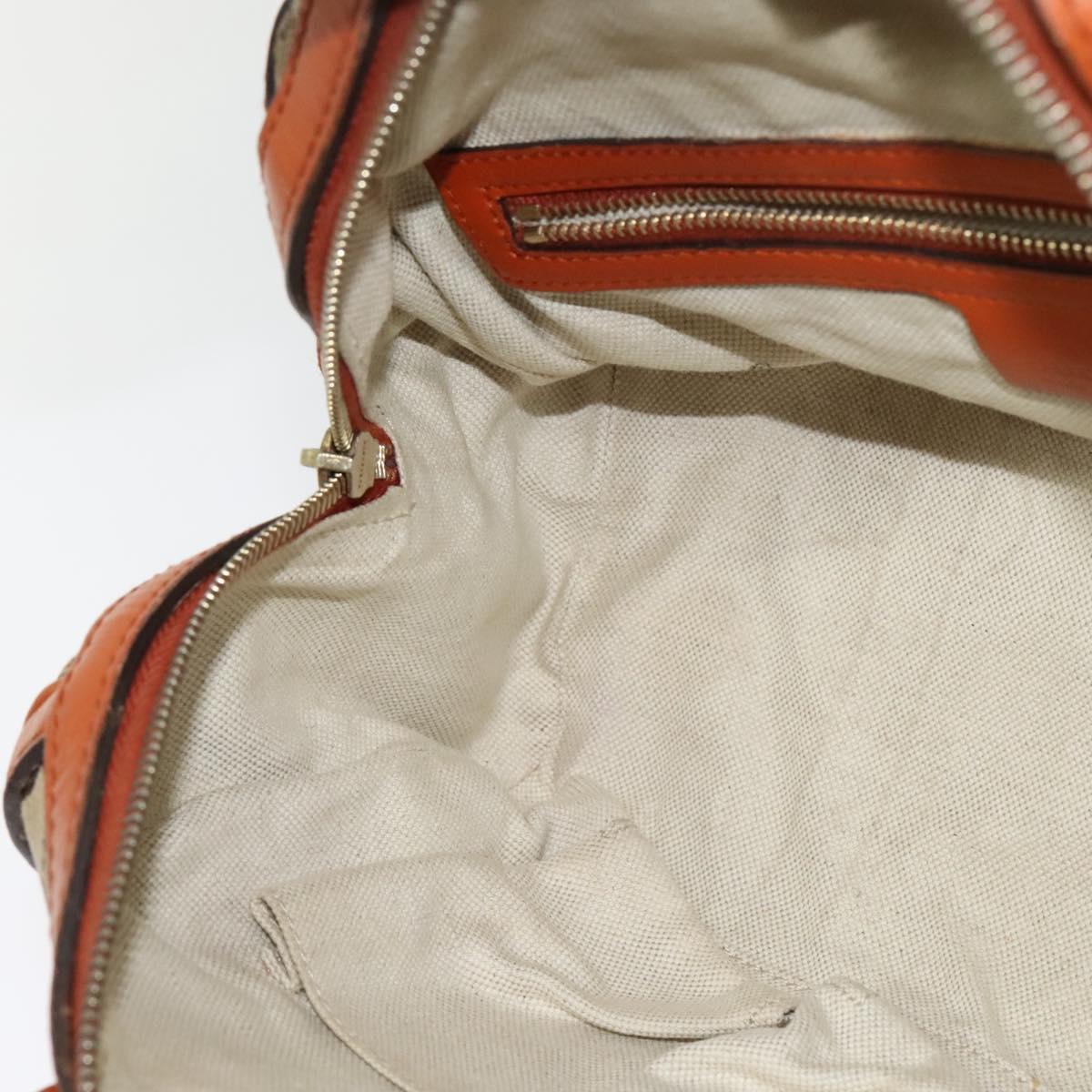 GUCCI GG Canvas Hand Bag 2way Beige Gold 269876 Auth 141858