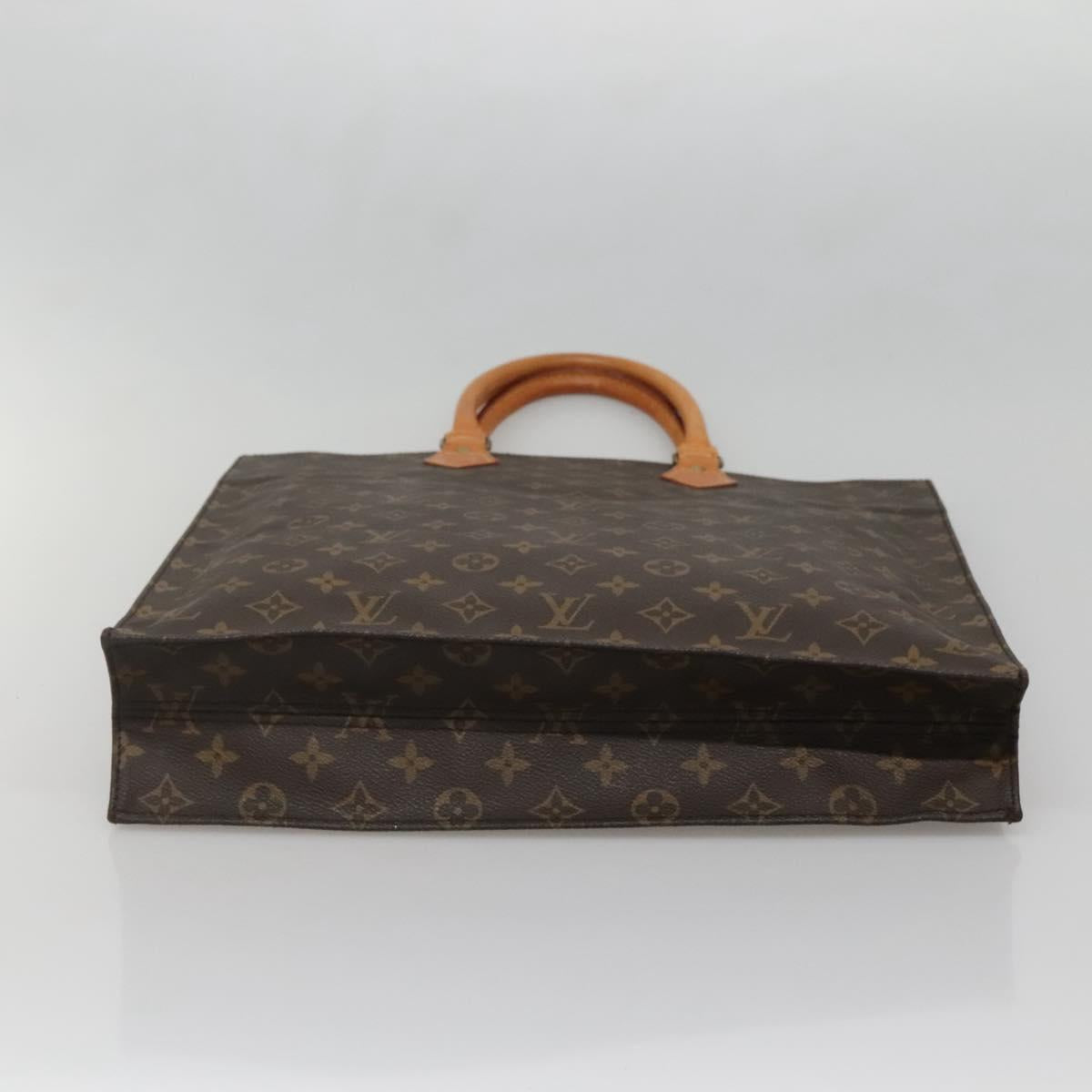 LOUIS VUITTON Monogram Sac Plat Hand Bag M51140 LV Auth 141860