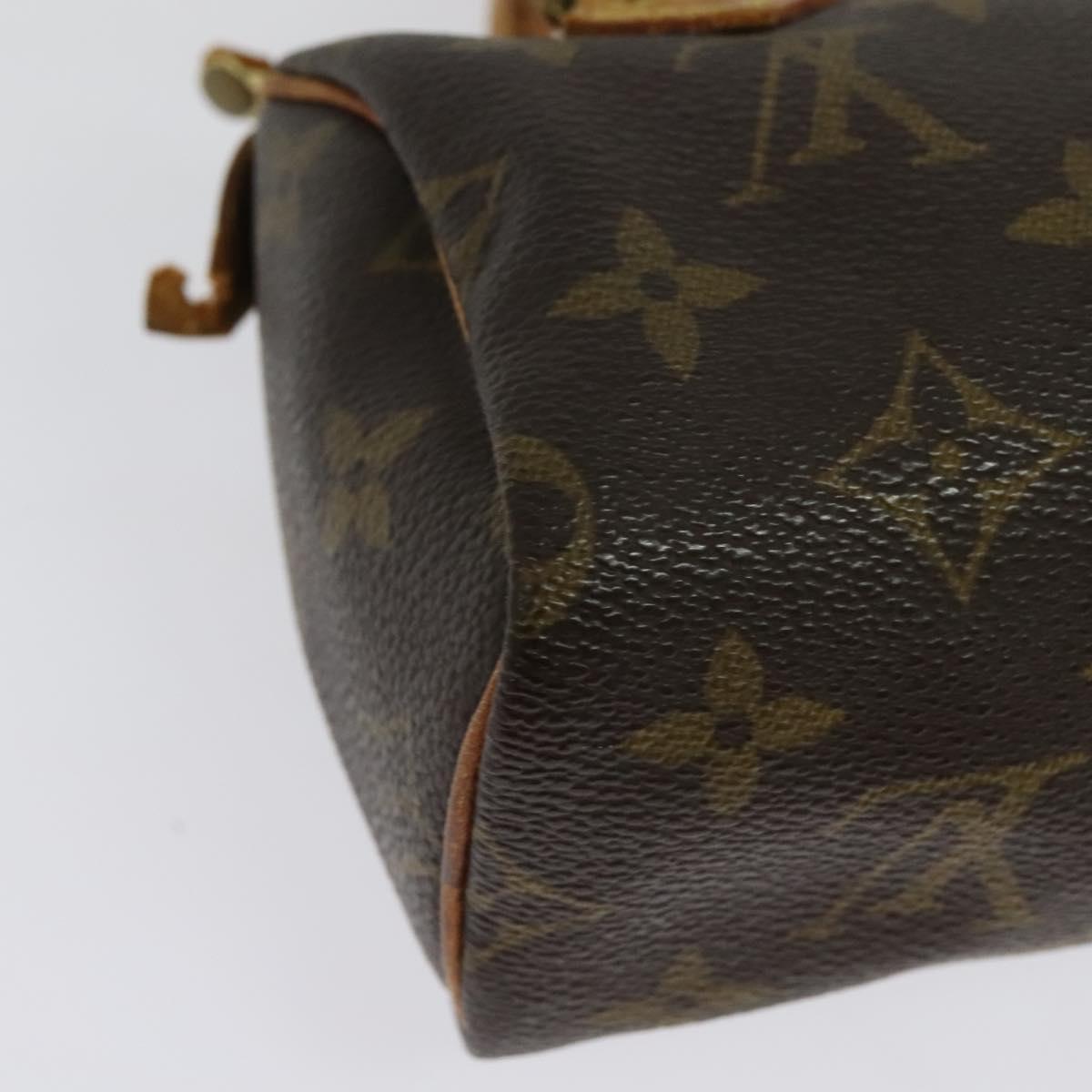 LOUIS VUITTON Monogram Mini Speedy Hand Bag M41534 LV Auth 141863