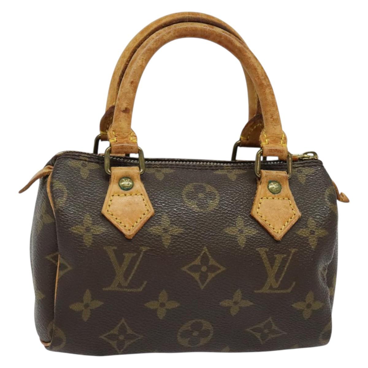 LOUIS VUITTON Monogram Mini Speedy Hand Bag M41534 LV Auth 141863