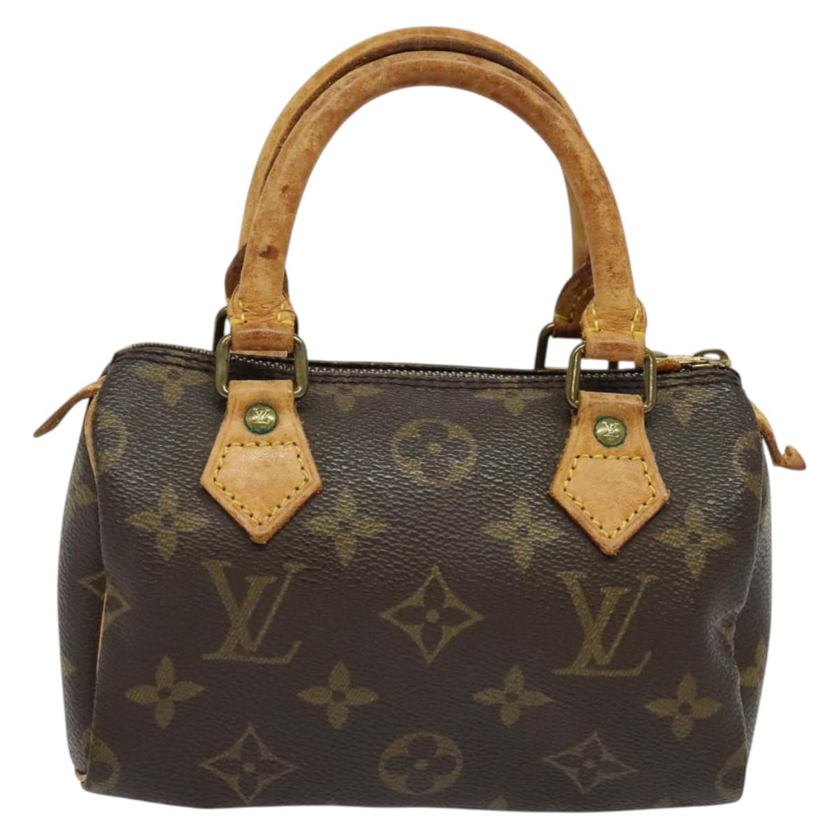 LOUIS VUITTON Monogram Mini Speedy Hand Bag M41534 LV Auth 141863