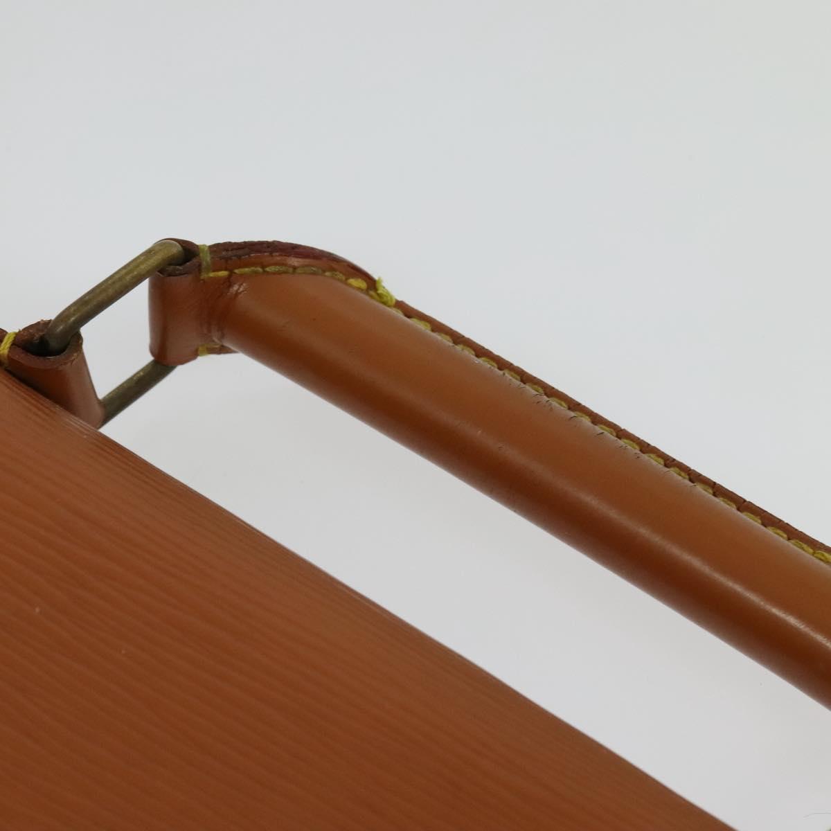 LOUIS VUITTON Epi Serviette Conseiller Briefcase Brown M54423 LV Auth 141893