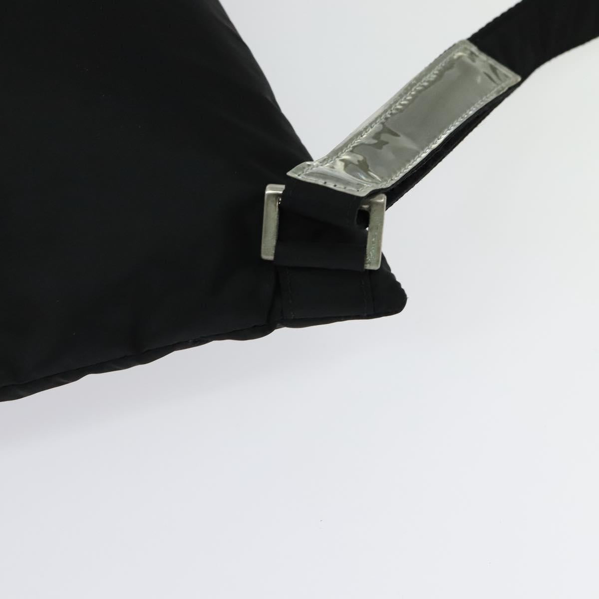 PRADA Sports Backpack Nylon Black Silver Auth 141902