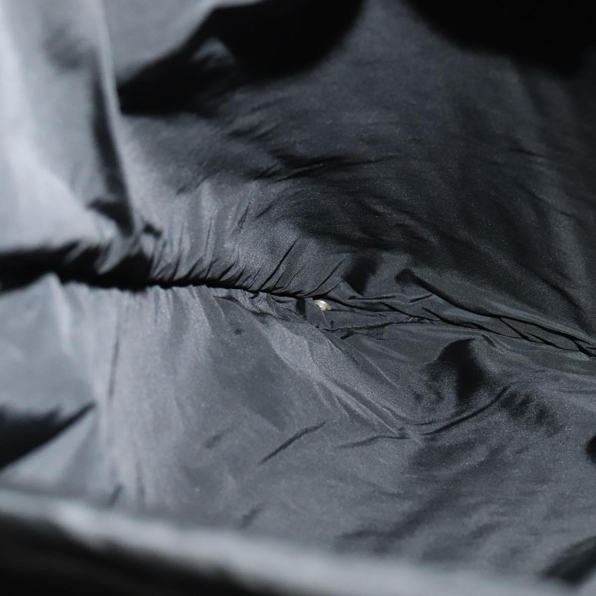 PRADA Sports Backpack Nylon Black Silver Auth 141902