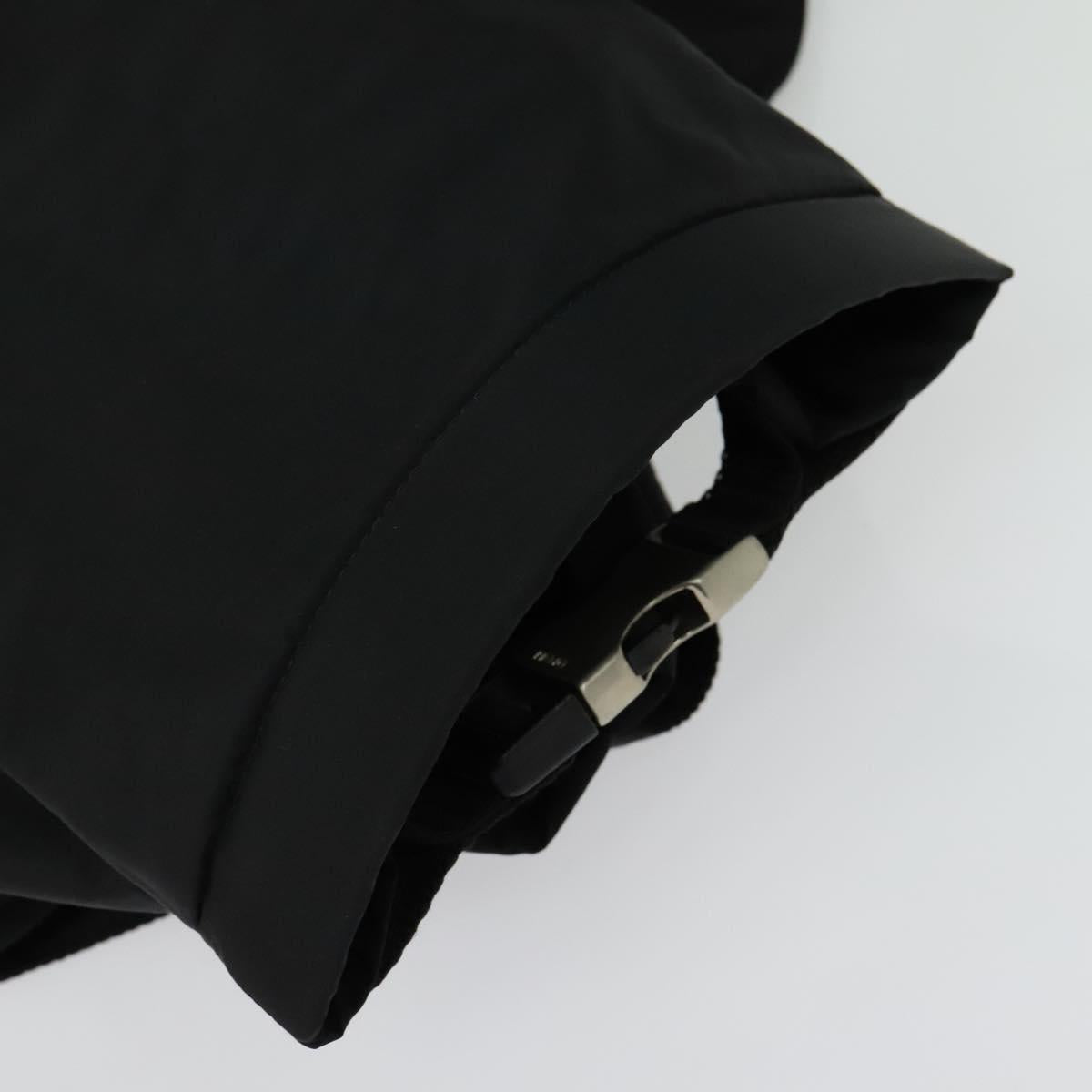 PRADA Sports Backpack Nylon Black Silver Auth 141902