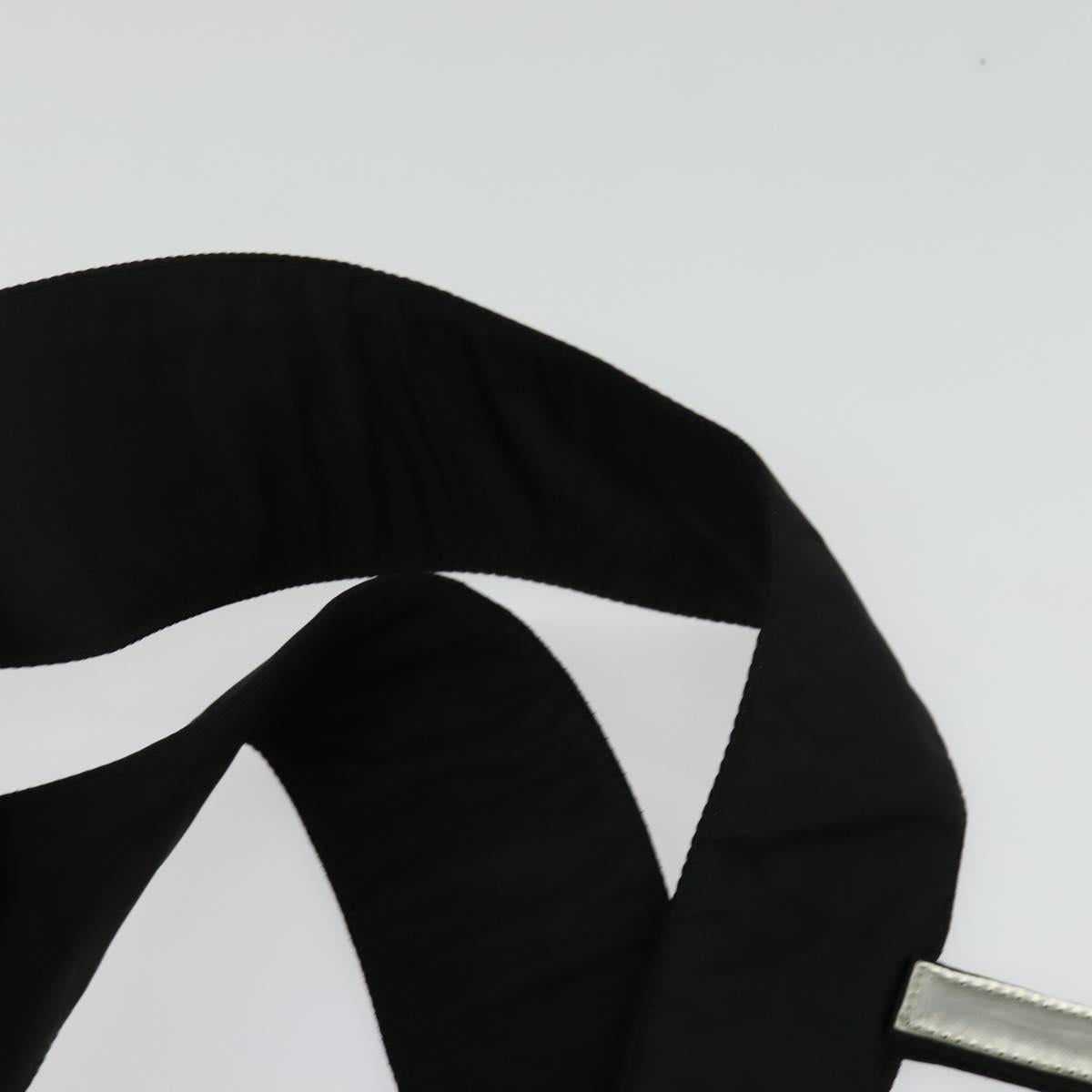 PRADA Sports Backpack Nylon Black Silver Auth 141902