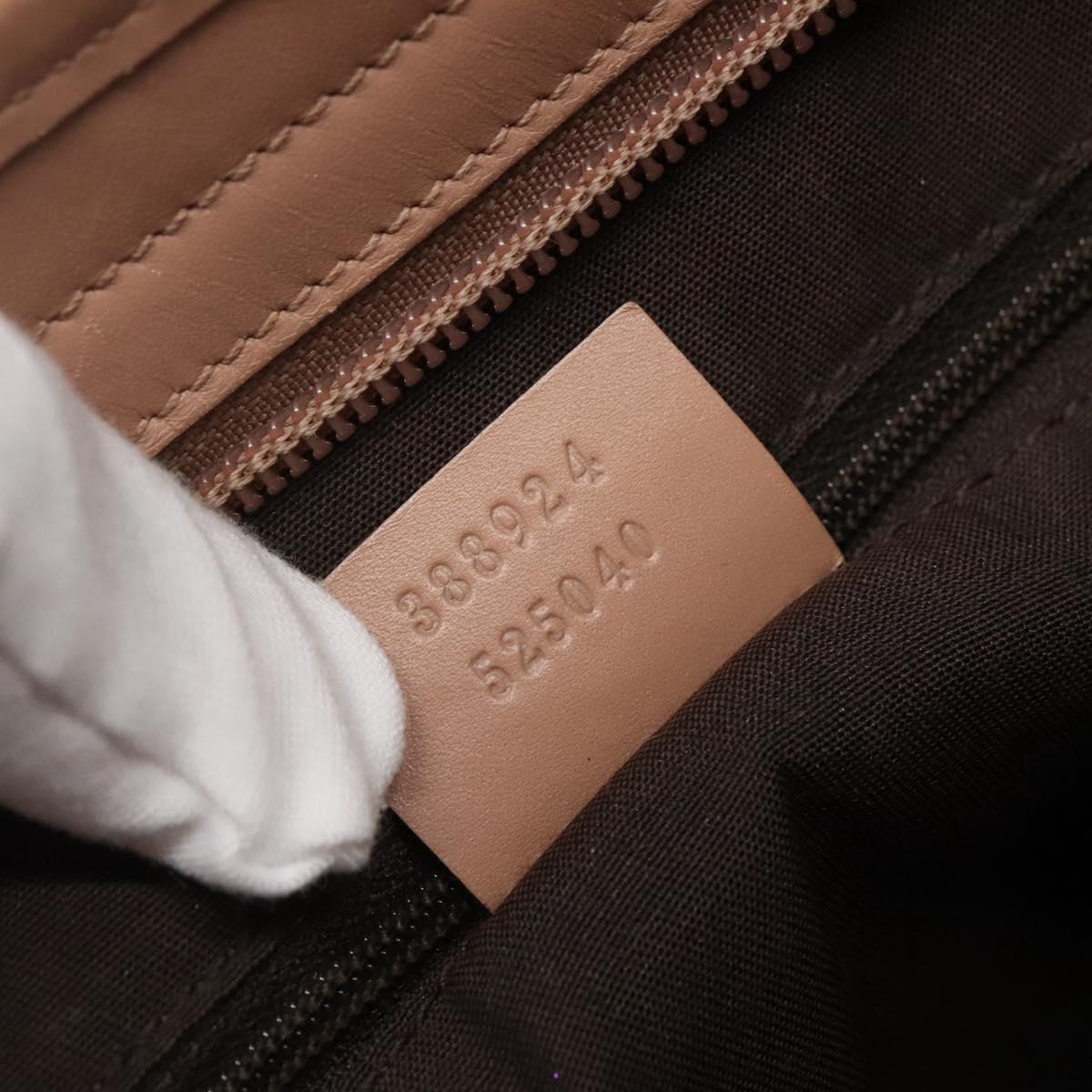 GUCCI GG Canvas Shoulder Bag Beige Gold 388924 Auth 141915