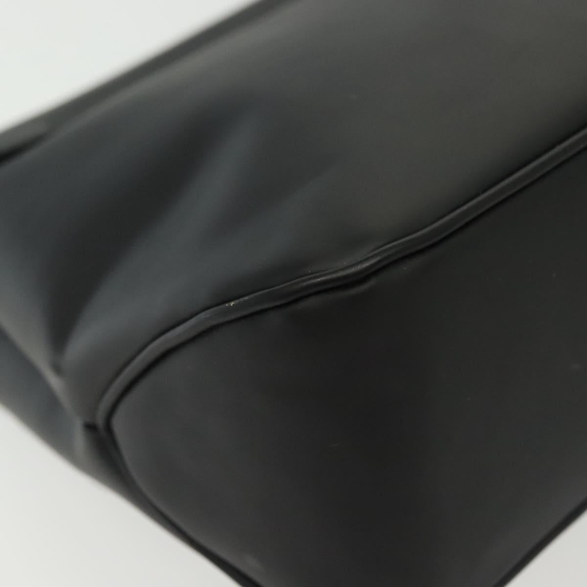 Salvatore Ferragamo Vala Shoulder Bag Leather Black Silver Auth 141933
