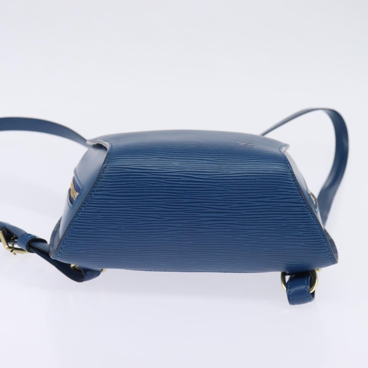 LOUIS VUITTON Epi Mabillon Backpack Blue M52235 LV Auth 141956
