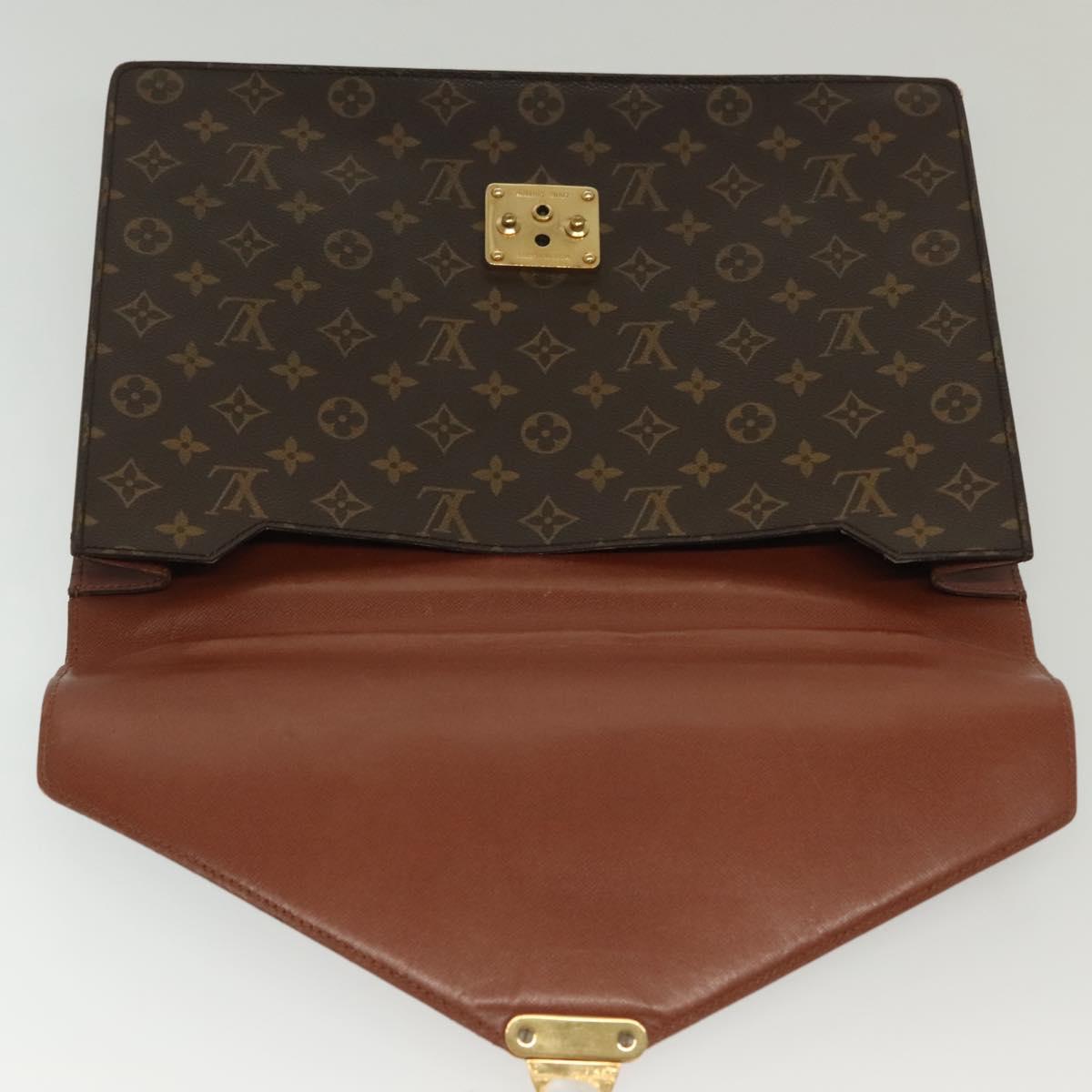 LOUIS VUITTON Monogram Porte Documents Bandouliere Bag M53338 LV Auth 141962