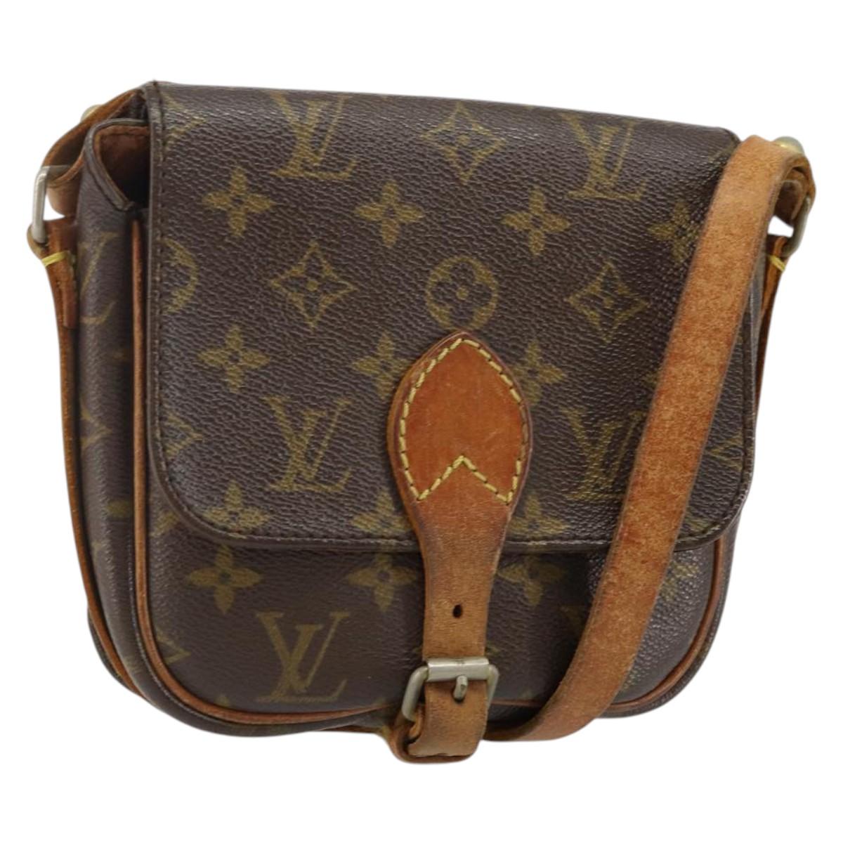 LOUIS VUITTON Monogram Cartouchiere PM Bag Vintage M51254 LV Auth 141964