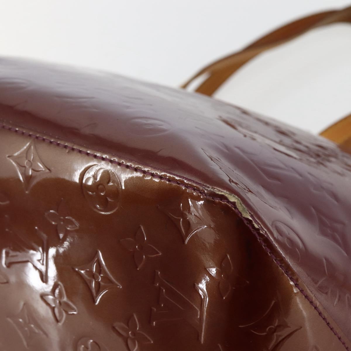 LOUIS VUITTON Monogram Vernis Bellevue GM Tote Bag Violet M93588 LV Auth 141965