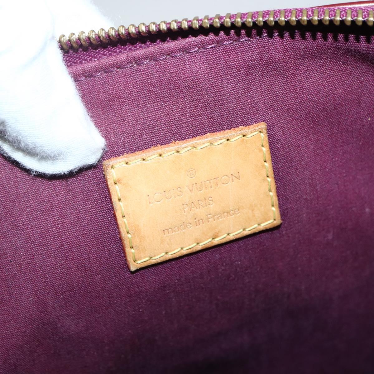 LOUIS VUITTON Monogram Vernis Bellevue GM Tote Bag Violet M93588 LV Auth 141965