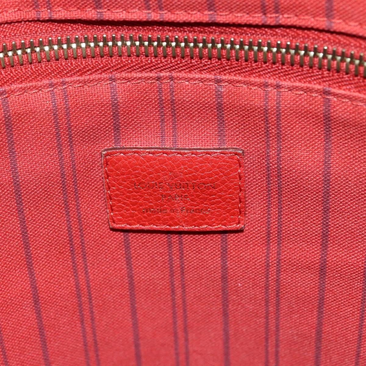 LOUIS VUITTON Monogram Empreinte Citadines PM Bag Orange M40556 LV Auth 141975