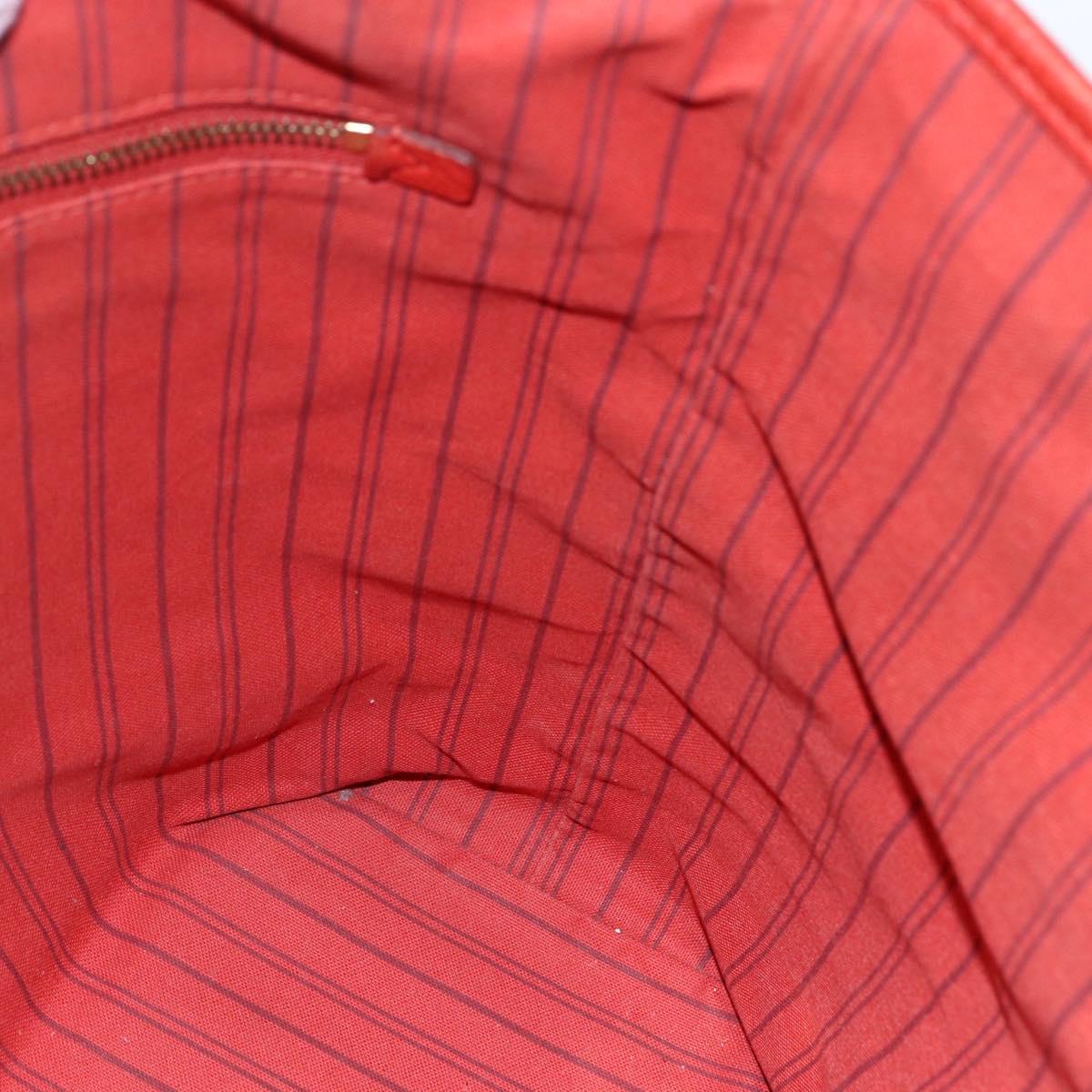 LOUIS VUITTON Monogram Empreinte Citadines PM Bag Orange M40556 LV Auth 141975