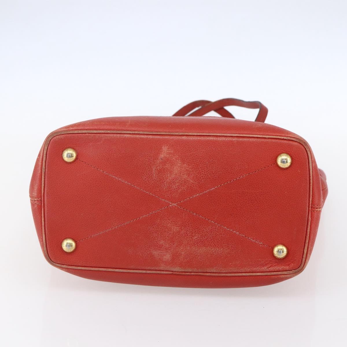 LOUIS VUITTON Monogram Empreinte Citadines PM Bag Orange M40556 LV Auth 141975