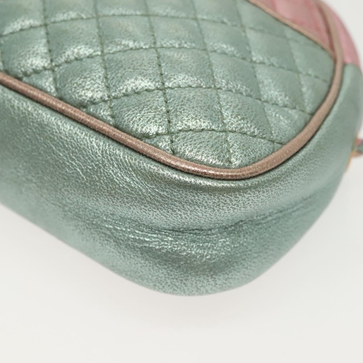 GUCCI Zumi Shoulder Bag Leather Multicolor gold Auth 142011