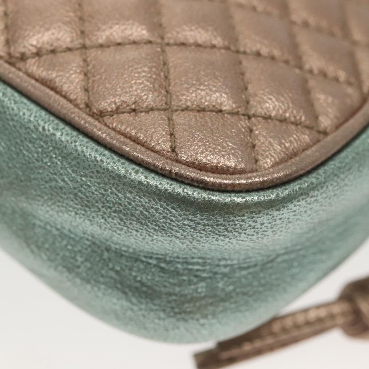 GUCCI Zumi Shoulder Bag Leather Multicolor gold Auth 142011