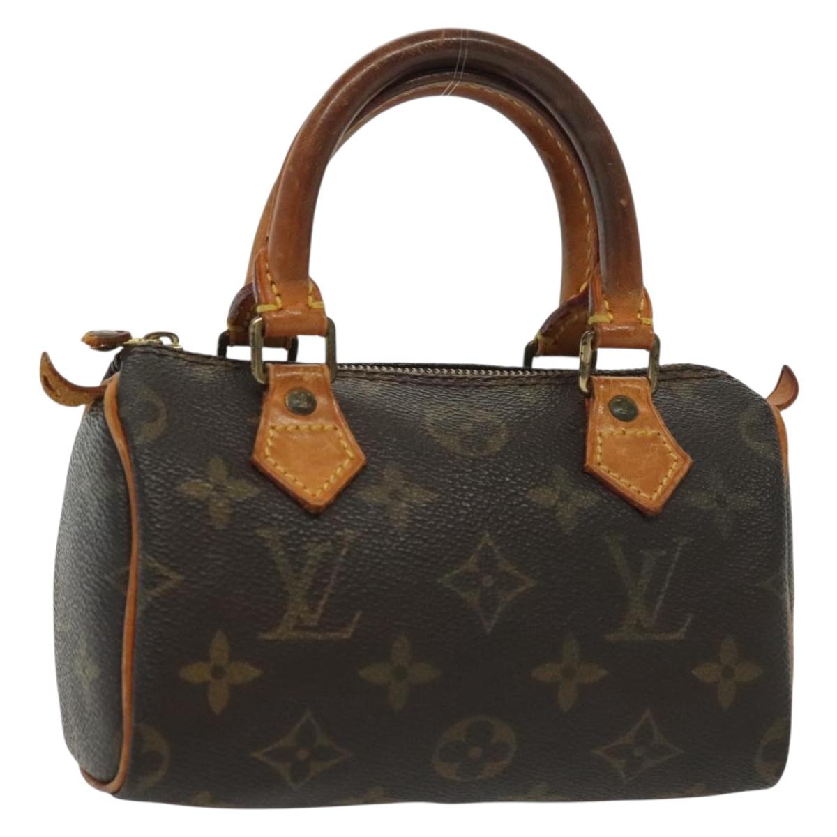 LOUIS VUITTON Monogram Mini Speedy Hand Bag M41534 LV Auth 142017