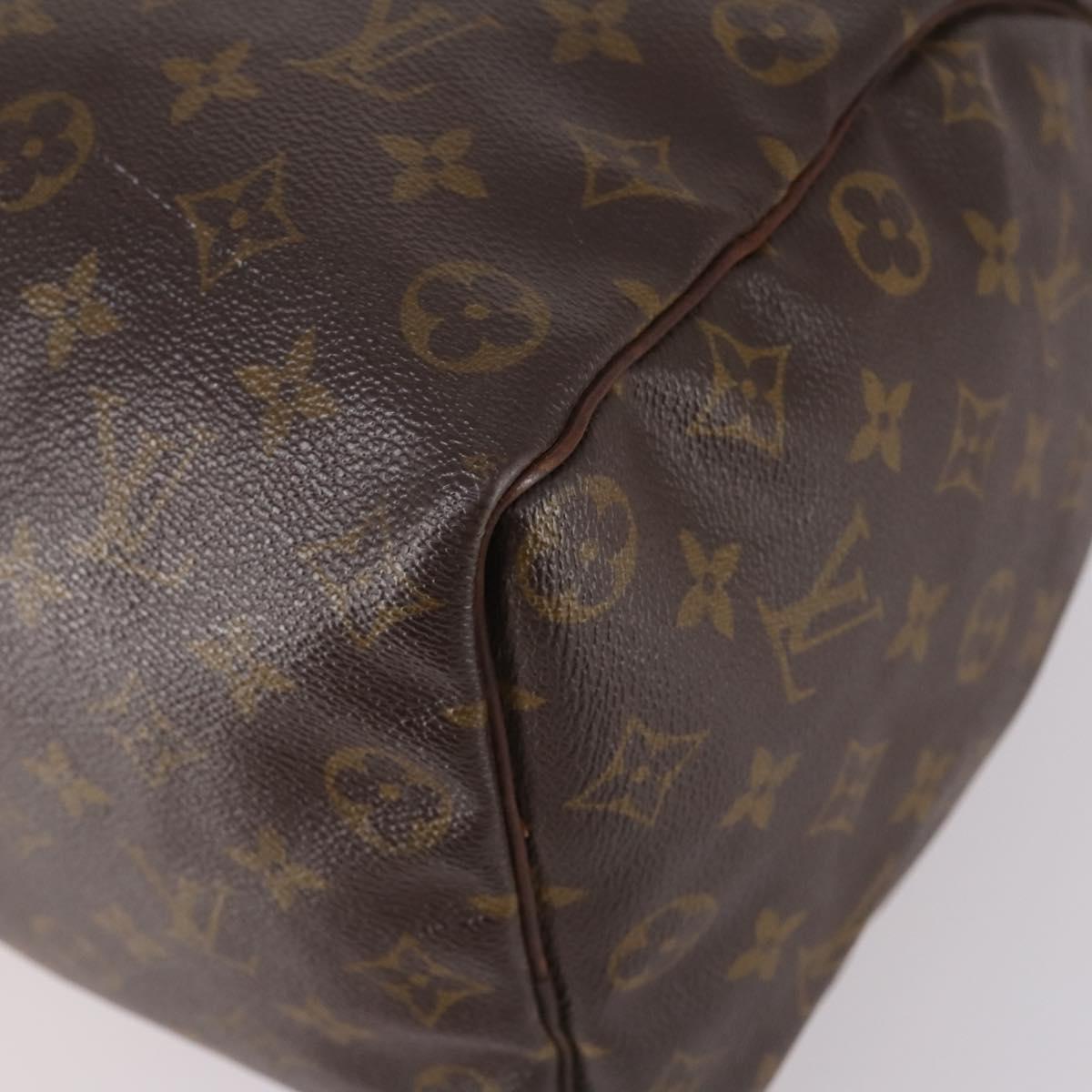 LOUIS VUITTON Monogram Speedy 35 Hand Bag M41524 LV Auth 142032