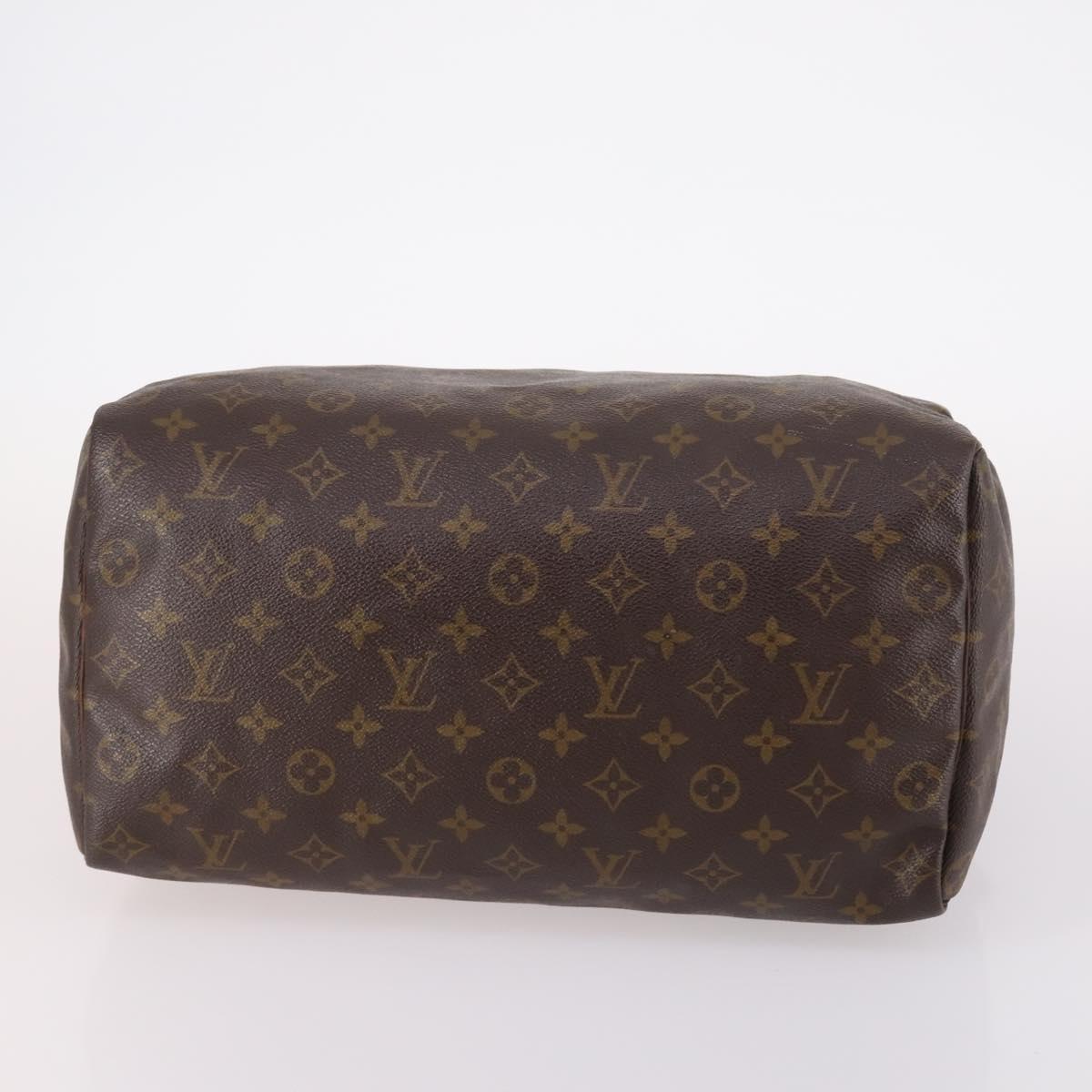 LOUIS VUITTON Monogram Speedy 35 Hand Bag M41524 LV Auth 142032