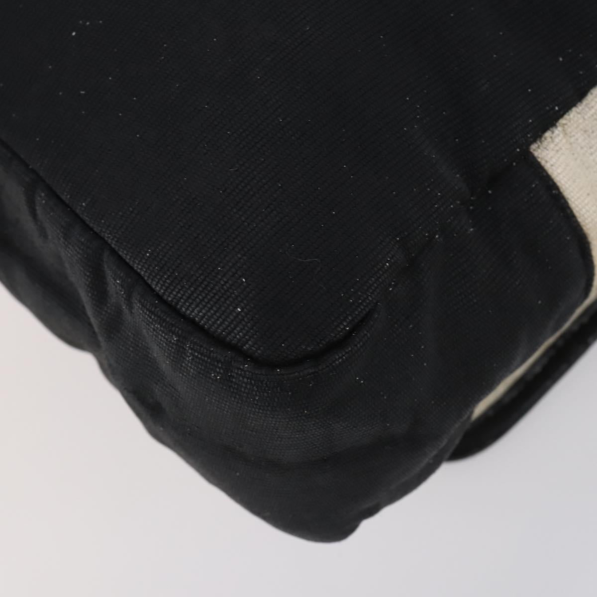 CHANEL Sports Matelasse Shoulder Bag Canvas White Silver CC Auth 142035