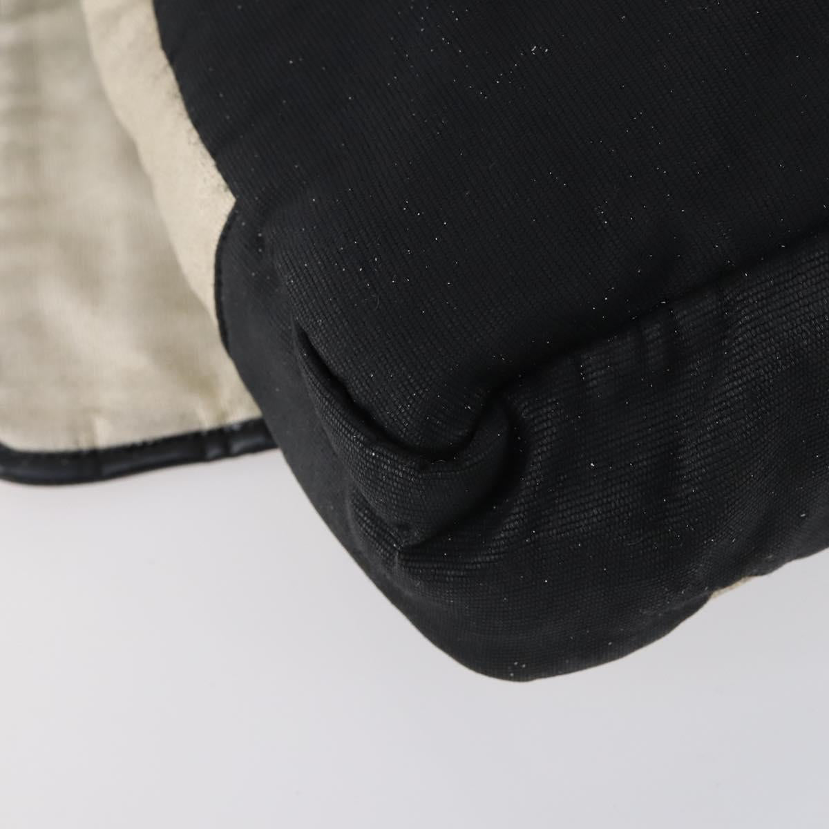 CHANEL Sports Matelasse Shoulder Bag Canvas White Silver CC Auth 142035