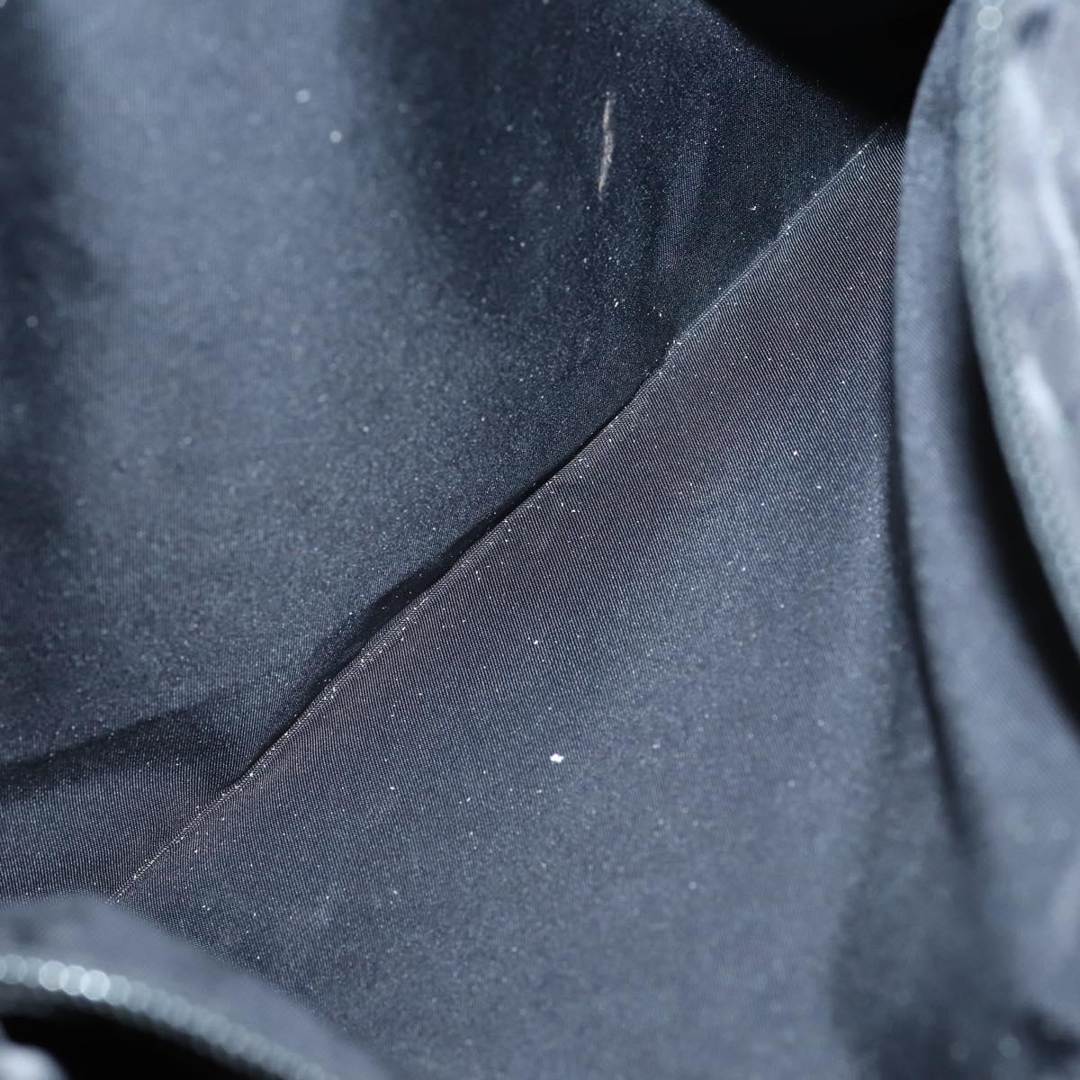 CHANEL Sports Matelasse Shoulder Bag Canvas White Silver CC Auth 142035