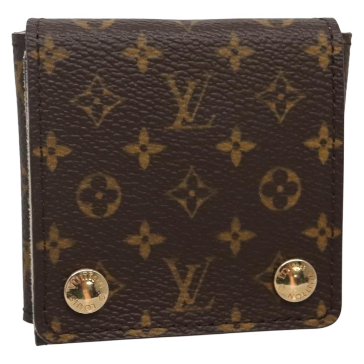 LOUIS VUITTON Monogram Jewelry Case Jewelry Box LV Auth 142037