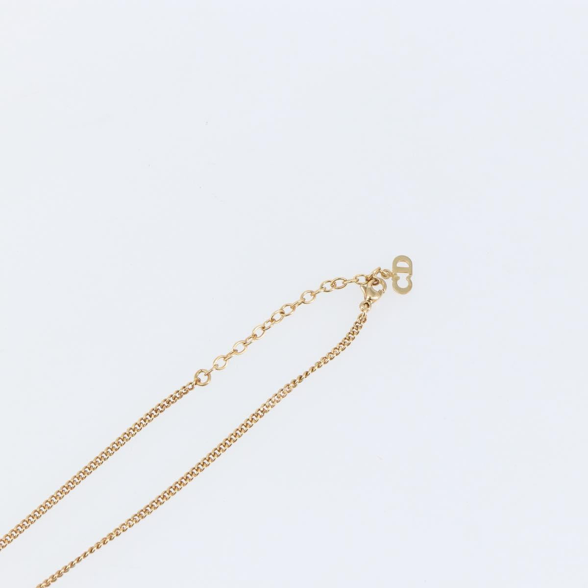 Christian Dior Necklace metal Gold Auth 142059