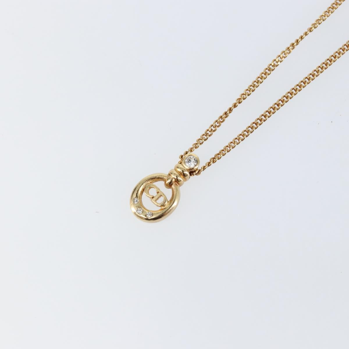 Christian Dior Necklace metal Gold Auth 142059