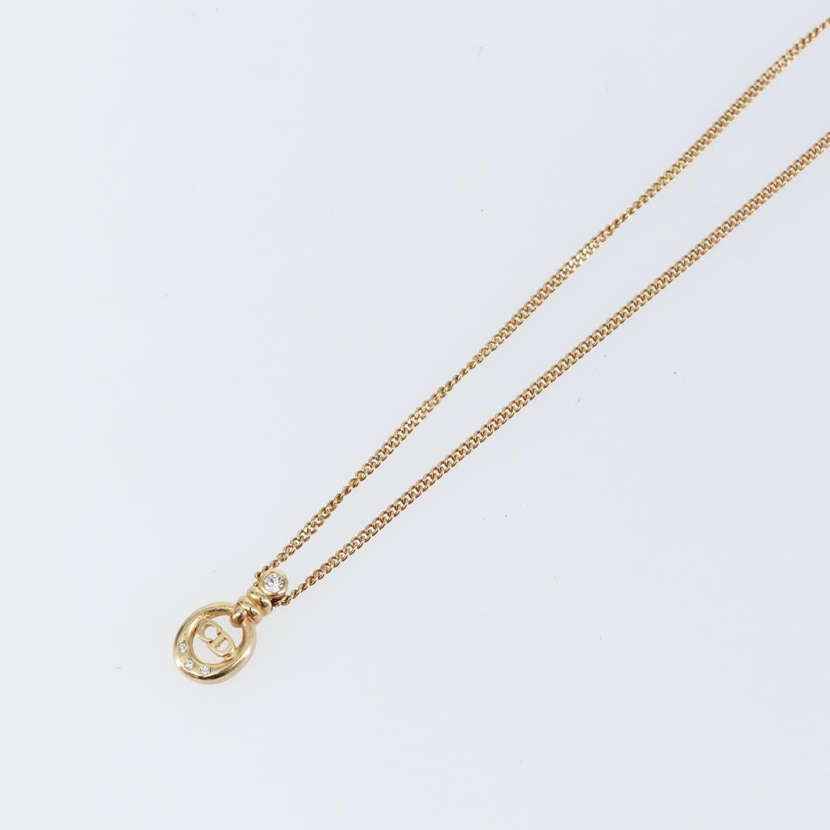 Christian Dior Necklace metal Gold Auth 142059