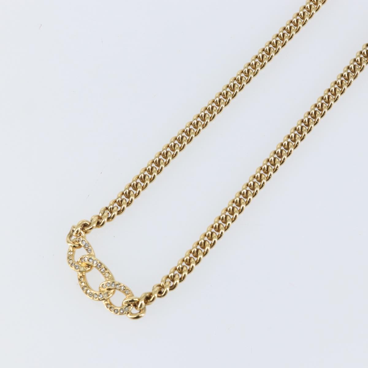 Christian Dior Necklace metal Gold Auth 142061