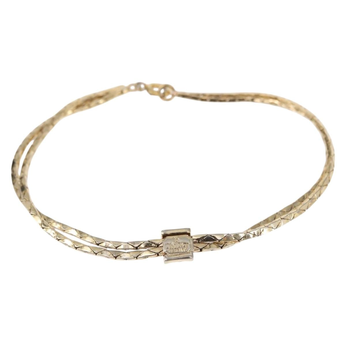 Christian Dior Necklace metal 2Set Silver Gold Auth 142064